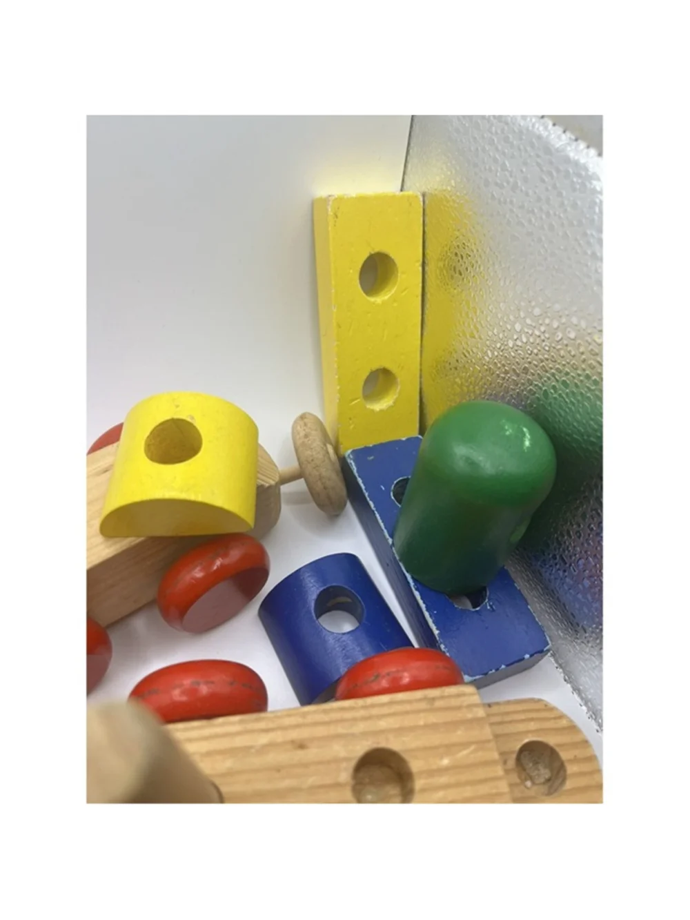 Melissa & Doug Classic Wood Stacking Wooden Blocks TRAIN PARTIAL , ZOO ANIMALS